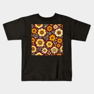 Yellow Flowers Kids T-Shirt